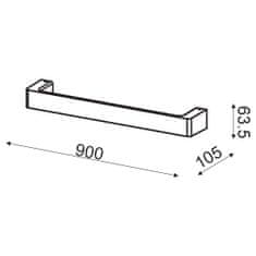 ACA ACA Lighting Wall a amp; Ceiling nástenné svietidlo ZD810418LEDGY