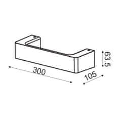 ACA ACA Lighting Wall a amp; Ceiling LED nástenné svietidlo ZD81046LEDBK