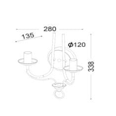 ACA ACA Lighting Elegant nástenné svietidlo DLA0432W