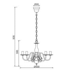 ACA ACA Lighting Elegant závesné svietidlo DLA12005P