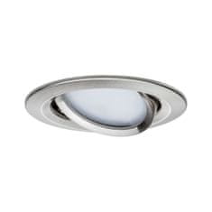 Paulmann Paulmann SmartHome Zigbee vstavané svietidlo LED Coin Nova Plus 1x6,5W meniteľná biela kruhové kov kartáčovaný 929.61 P 92961 92961