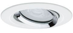 Paulmann Paulmann Vstavané svietidlo LED Nova Plus kruhové 1x6W GU10 biela mat chróm výklopné stmievateľné 936.73 P 93673 93673