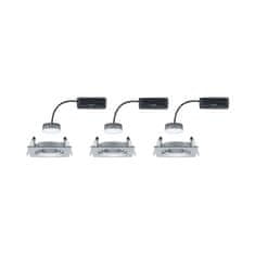 Paulmann Paulmann Vstavané svietidlo LED Nova Plus hranaté 3x6,8W hliník výklopné stmievateľné 936.80 P 93680 93680