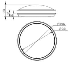 Light Impressions Light Impressions Deko-light stropné prisadené svietidlo Helen I 3 colour 220-240V AC / 50-60Hz 16,30 W 3000/4100/5500 K 1400 lm biela 348051