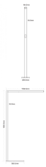 Light Impressions Light Impressions Deko-light stojacie svietidlo Office Three Motion 110-240V AC / 50-60Hz 80,00 W 4000 K 9600 lm 1950,0 mm strieborná 343023