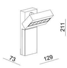 Light Impressions Light Impressions Deko-light nástenné prisadené svietidlo Ceti 5 220-240V AC / 50-60Hz 13,00 W 3000 K 780 lm 129 mm biela 341214