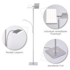 PAUL NEUHAUS Leuchten DIRECT LED stojacie svietidlo, stmievateľné, Smart Home, RGB plus W RGB plus 3000-5000K MEDION LD 11925-55