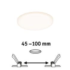 Paulmann Paulmann LED vstavané svietidlo Veluna VariFit IP44 kruhové 125 8,5W 3.000K satén 923.88 92388