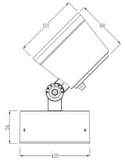 Light Impressions Deko-Light podlahové a nástenné a stropné svietidlo Colt 16W RGBWW 24V DC 16,00 W 3000K 780 lm 88 čiernošedá RAL 7021 732128