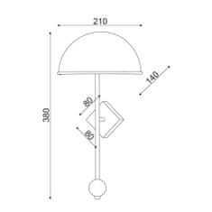 ACA ACA Lighting Decor nástenné svietidlo DCR171181W