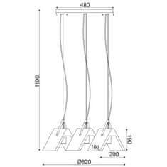 ACA ACA Lighting Decor závesné svietidlo DCR171193PS