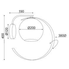 ACA ACA Lighting Decor nástenné svietidlo DCR17501W