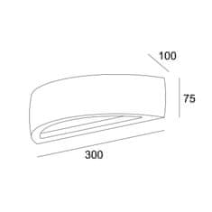 ACA ACA Lighting Gypsum nástenné sadrové svietidlo G85361W