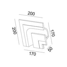 ACA ACA Lighting Gypsum zapustené sadrové svietidlo G8018LW