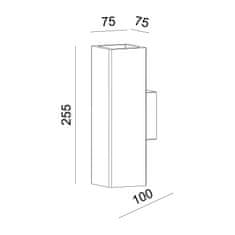 ACA ACA Lighting Gypsum nástenné sadrové svietidlo G85102W