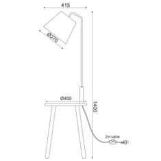 ACA ACA Lighting Floor a amp; Table stojanové svietidlo TF176991FWB