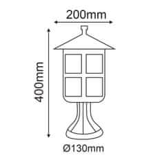 ACA ACA Lighting Garden lantern vonkajšie stojacie svietidlo HI6503