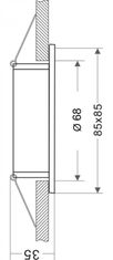 Light Impressions Deko-Light stropné vstavané svietidlo Altair hranaté 12V AC / DC GU5.3 / MR16 1x max. 50,00 W 85 biela RAL 9003 110018