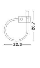 Nova Luce Nova Luce LED diódové nástenná čítacia lampička Geneva - 3 W LED, čierna NV 8126582