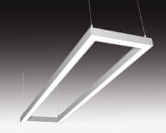 SEC SEC Stropné alebo závesné LED svietidlo s priamym osvetlením WEGA-FRAME2-DA-DIM-DALI, 32 W, biela, 607 x 330 x 50 mm, 4000 K, 4260 lm 322-B-102-01-01-SP