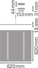 Osram LEDVANCE PANEL INDV EM 625 33 W 4000 K 4058075201354