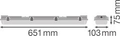 Osram LEDVANCE DP HOUSING 600 2x Lamp IP65 4058075312418