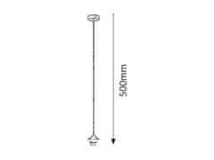 Rabalux Rabalux závesné svietidlo Fix E27 1x MAX 60W saténová chrómová 9926
