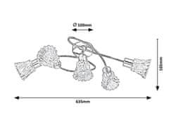 Rabalux Rabalux stropné svietidlo Hestia E14 5x MAX 40W chrómová 5304