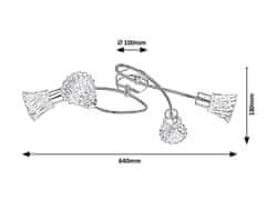 Rabalux Rabalux stropné svietidlo Hestia E14 4x MAX 40W chrómová 5302