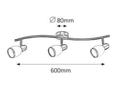 Rabalux Rabalux bodové svietidlo Elite E14 3x MAX 40W bronzová 5972