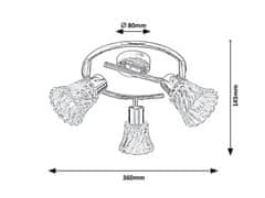 Rabalux Rabalux bodové svietidlo Hestia E14 3x MAX 40W chrómová 5301