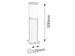 Rabalux Rabalux vonkajšie stĺpikové svietidlo Bonn E27 1x MAX 60W matná čierna IP44 8338