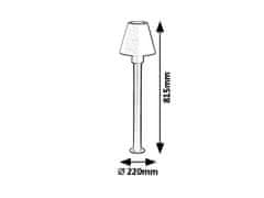 Rabalux Rabalux vonkajšie stĺpikové svietidlo Favara E27 1x MAX 14W čierna IP44 8845