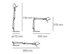 Artemide Artemide Tolomeo Micro stolná lampa - lesklá biela - telo lampy 0010920A