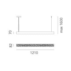 Artemide Artemide Calipso lineárne samostatné 120 závesné 0223010A