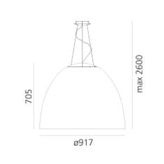 Artemide Artemide Nur Acoustic - červená A243740