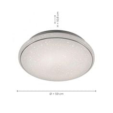 PAUL NEUHAUS LEUCHTEN DIREKT aj s JUST LIGHT LED stropné svietidlo, Smart Home, RGB plus W, diaľkový ovládač, hviezdne nebo MEDION RGB plus 2700-5000K