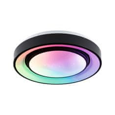 Paulmann PAULMANN LED stropné svietidlo Rainbow efekt dúhy RGBW 230V 22W čierna/biela 70544