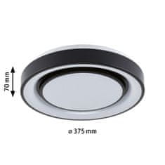 Paulmann PAULMANN LED stropné svietidlo Rainbow efekt dúhy RGBW 230V 22W čierna/biela 70544