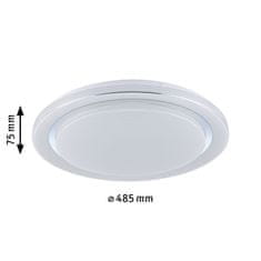 Paulmann PAULMANN LED stropné svietidlo Rainbow efekt dúhy RGBW 230V 38,5W chróm / biela 70547