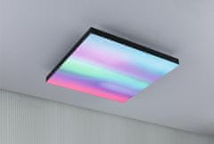 Paulmann Paulmann LED Panel Velor Rainbow dynamicRGBW hranaté 450x450mm 2110lm RGBW čierna 79908