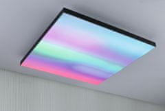 Paulmann Paulmann LED Panel Velor Rainbow dynamicRGBW hranaté 595x595mm 3520lm RGBW čierna 79909