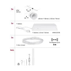 Paulmann Paulmann Lankový systém Cone základná sada GU5,3 max. 5x10W 230 / 12V biela mat / chróm 94461