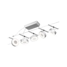 Paulmann Paulmann LED lankový systém Circle základná sada 5x5W 3000K 230 / 12V matný chróm / chróm 94475