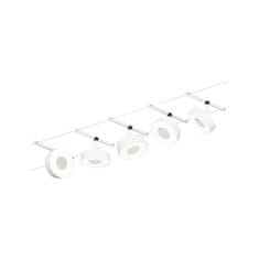 Paulmann Paulmann LED lankový systém Circle základná sada 5x5W 3000K 230 / 12V biela mat / chróm 94477