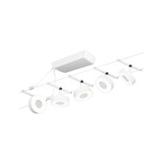 Paulmann Paulmann LED lankový systém Circle základná sada 5x5W 3000K 230 / 12V biela mat / chróm 94477