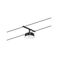 Paulmann Paulmann LED lankový systém Circle spot 5W 3000K 12V čierna mat / chróm 94480