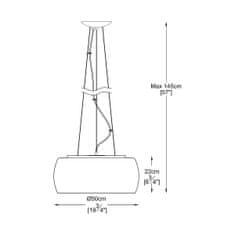 ZUMALINE ZUMALINE Závesné svietidlo CRYSTAL P0076-06X-F4FZ