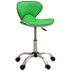 Vidaxl Kancelárska stolička zelená umelá koža