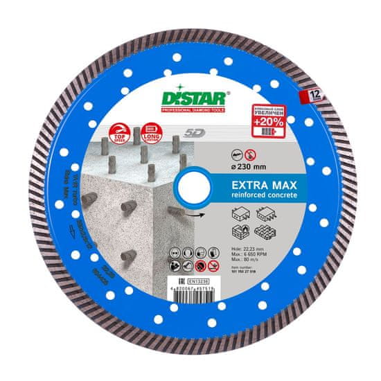 DISTAR DISTAR Diamantový kotúč Ø 230 EXTRA MAX Blue 2,5mm